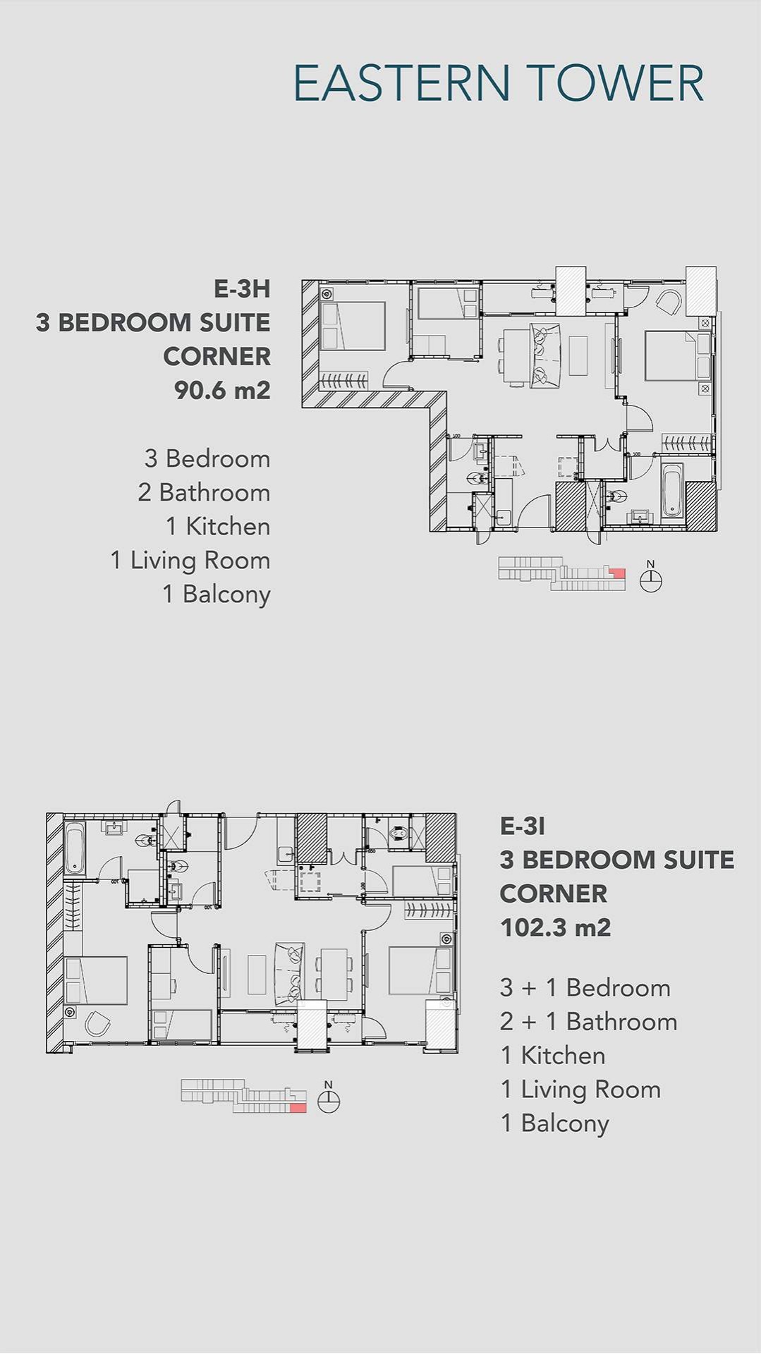 Unit Type Eastern Tower – Embarcadero Apartment (5)